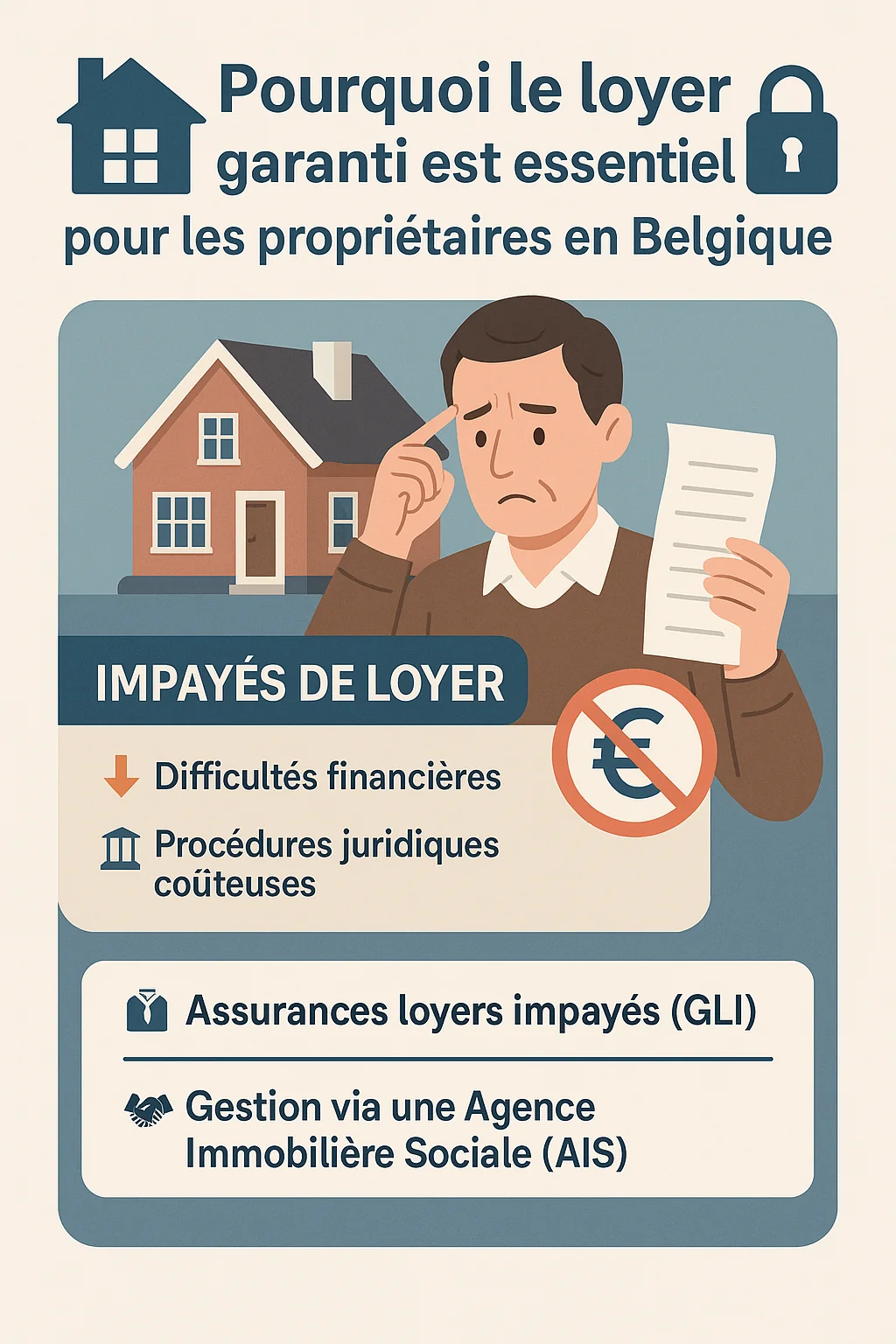 loyer garanti, loyer impayés, explication des solutions en matière d'assurance et de gestion locative via une AIS